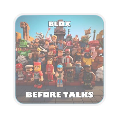 Goated Goods - Roblox - Blox Before Talks  - Kiss-Cut Transparent Sticker