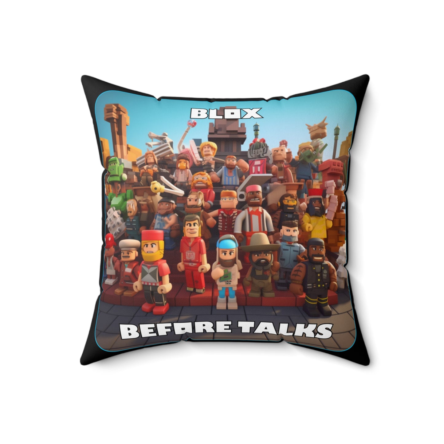 Goated Goods - Roblox - Blox Before Talks  - Square Pillow