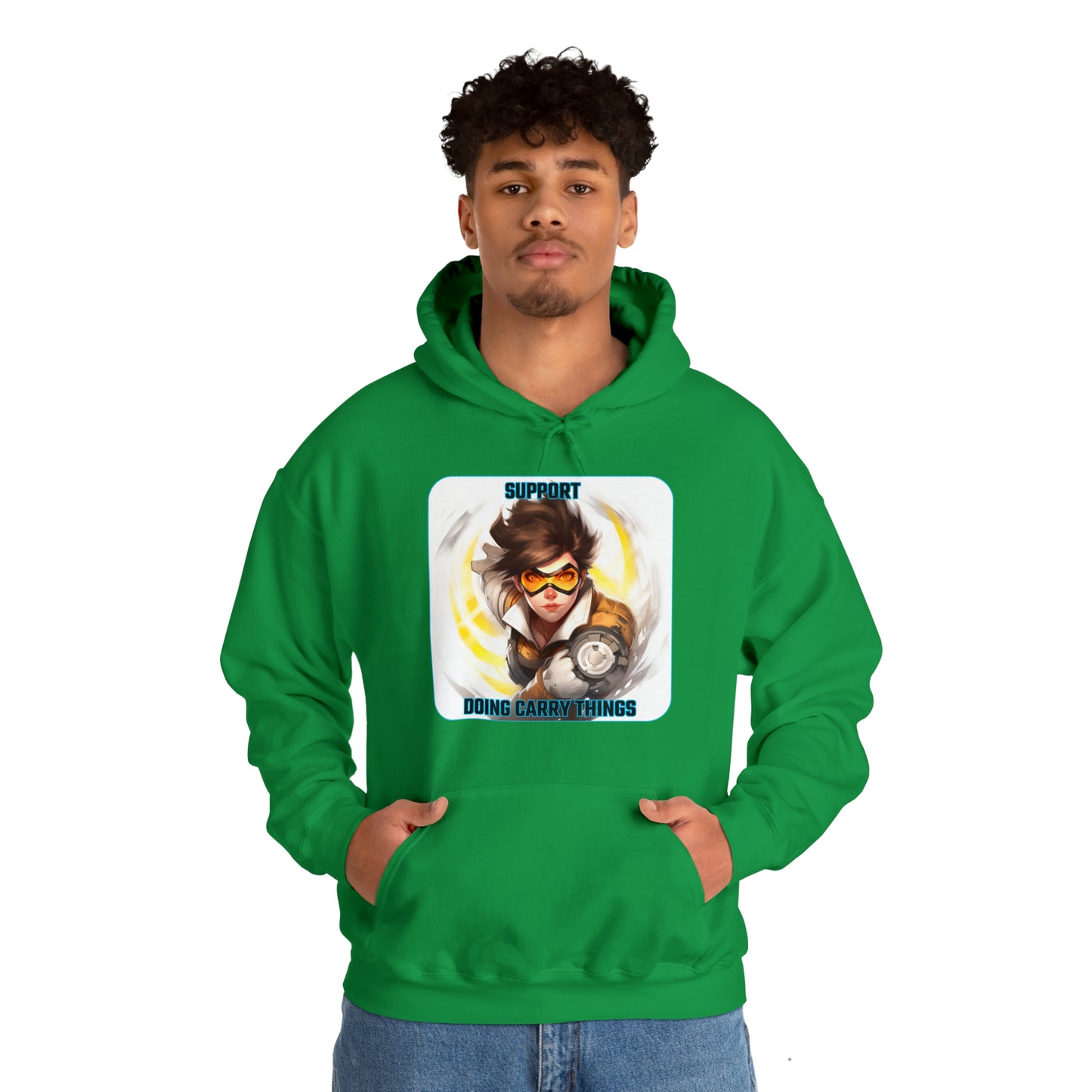 Goated Goods - Overwatch - Support doing Carry Things  - Unisex Hoodie