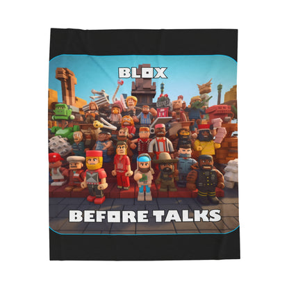 Goated Goods - Roblox - Blox Before Talks  - Velveteen Plush Blanket