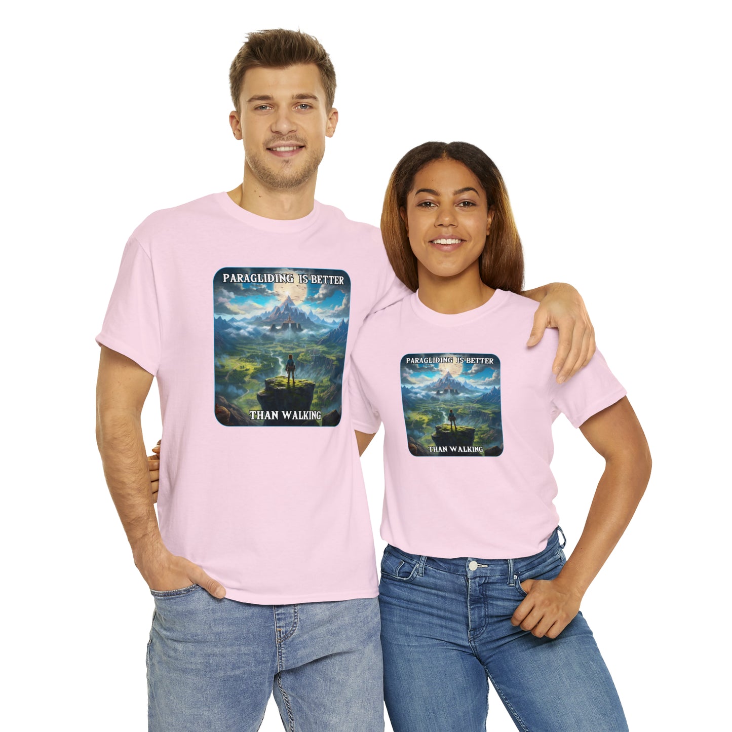 Goated Goods - Link - Paragliding is better than Walking  - Unisex T-shirt