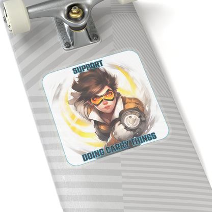 Goated Goods - Overwatch - Support doing Carry Things  - Kiss-Cut Transparent Sticker