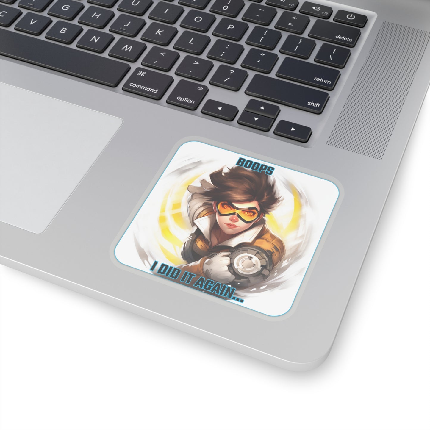 Goated Goods - Overwatch - Boops! I did it again  - Kiss-Cut Transparent Sticker