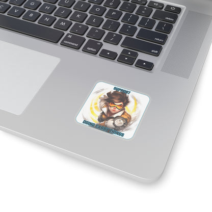 Goated Goods - Overwatch - Support doing Carry Things  - Kiss-Cut Transparent Sticker