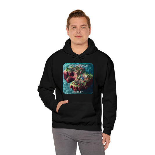 Goated Goods - Minecraft - Survive, Build, Conquer  - Unisex Hoodie