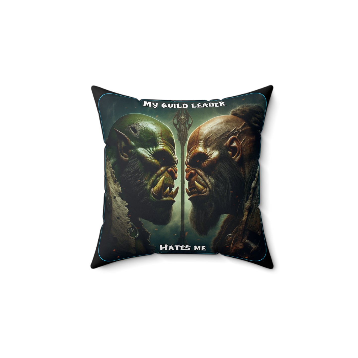 Goated Goods - World of Warcraft - My guild leader hates me  - Square Pillow