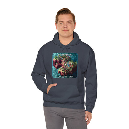 Goated Goods - Minecraft - Born to mine, forced to work  - Unisex Hoodie