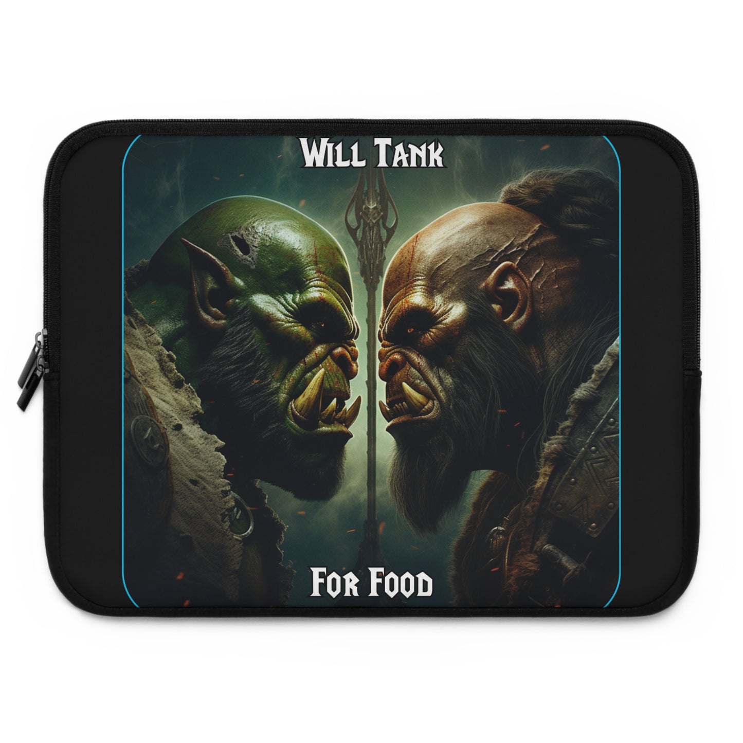 Goated Goods - World of Warcraft - Will tank for food  - Laptop Sleeve