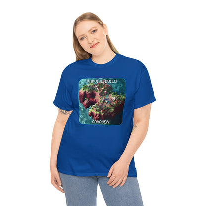 Goated Goods - Minecraft - Survive, Build, Conquer  - Unisex T-shirt