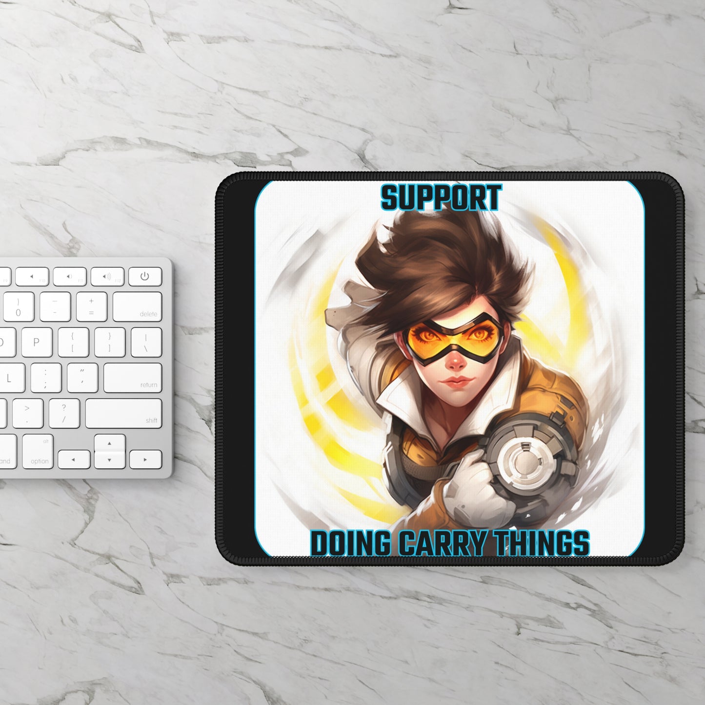 Goated Goods - Overwatch - Support doing Carry Things  - Mouse Pad