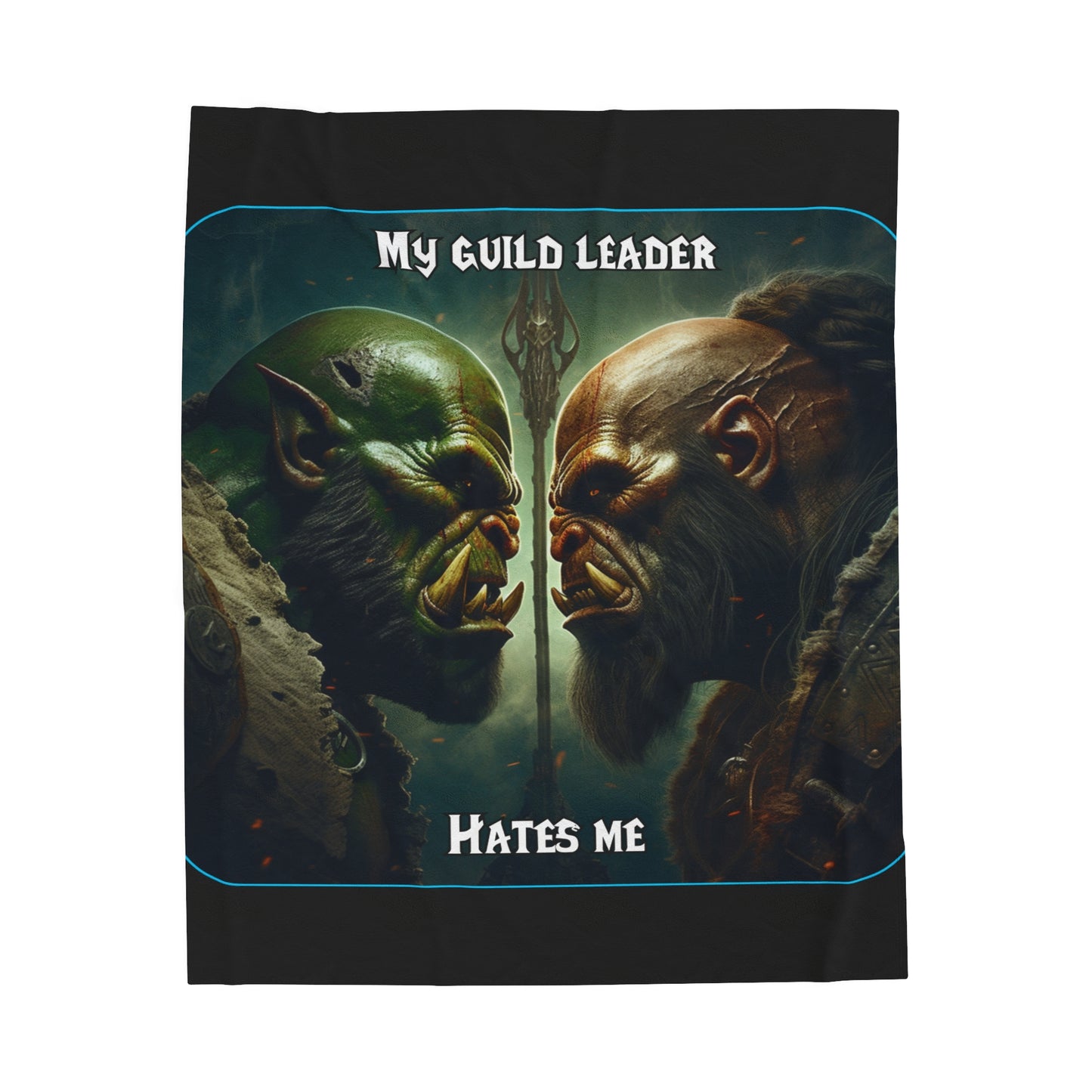 Goated Goods - World of Warcraft - My guild leader hates me  - Velveteen Plush Blanket