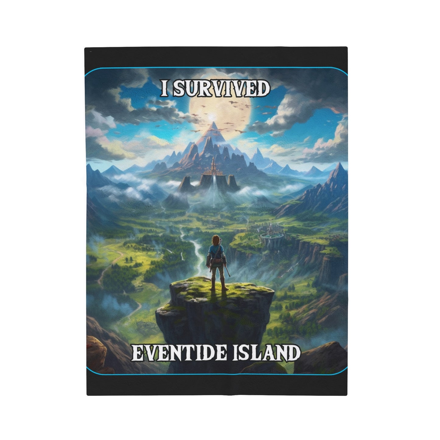 Goated Goods - Link - I Survived Eventide Island  - Velveteen Plush Blanket