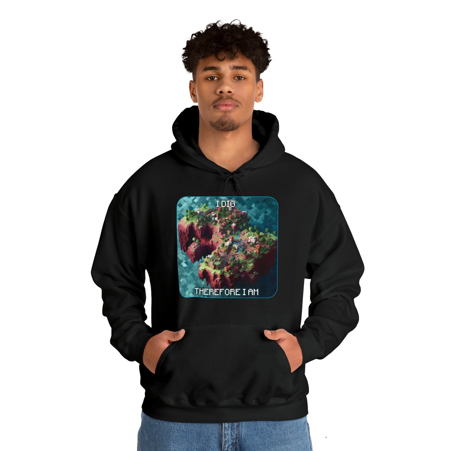 Goated Goods - Minecraft - I dig, therefore I am  - Unisex Hoodie