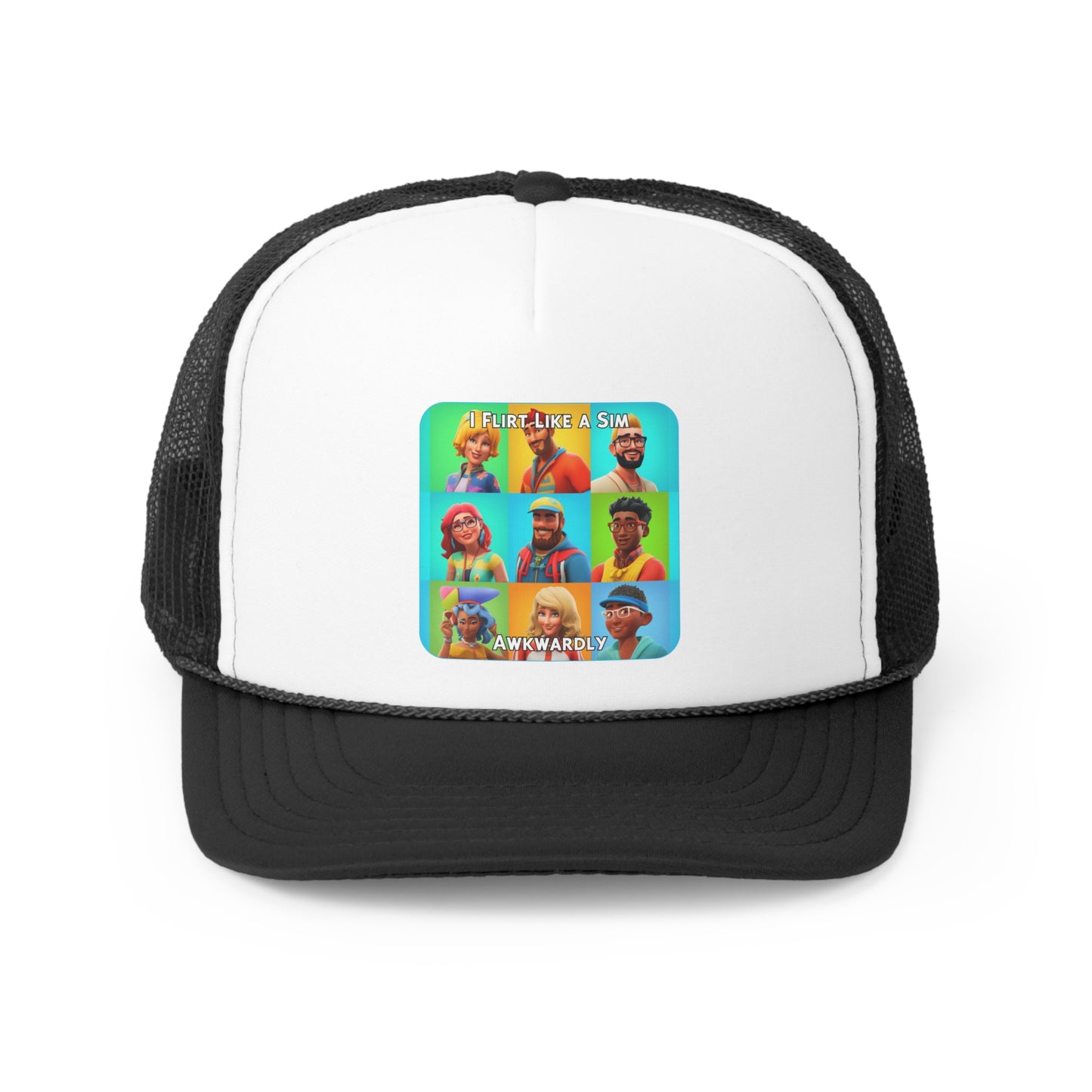 Goated Goods - The Sims - I Flirt Like a Sim Awkwardly  - Trucker Hat