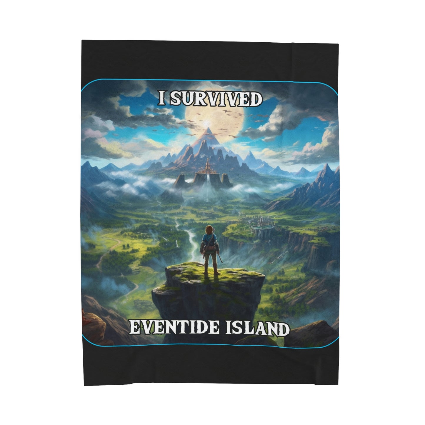 Goated Goods - Link - I Survived Eventide Island  - Velveteen Plush Blanket