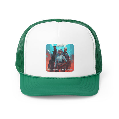 Goated Goods - Valorant - Omen, Teleport me to the weekend  - Trucker Hat