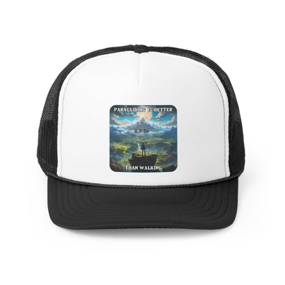 Goated Goods - Link - Paragliding is better than Walking  - Trucker Hat