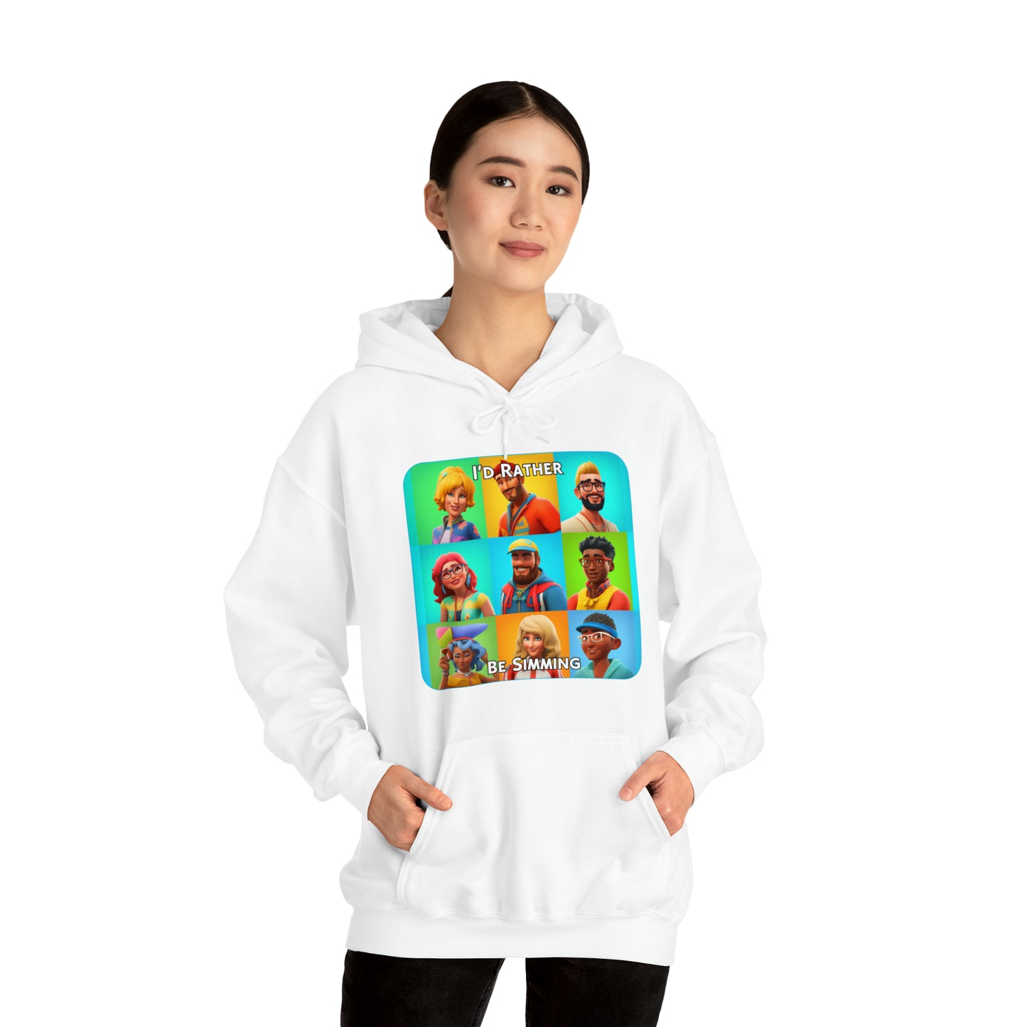 Goated Goods - The Sims - I'd Rather Be Simming  - Unisex Hoodie