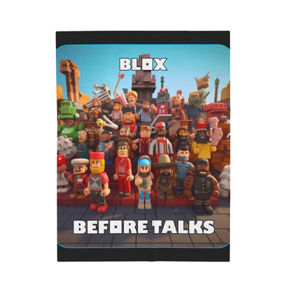 Goated Goods - Roblox - Blox Before Talks  - Velveteen Plush Blanket