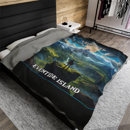 Goated Goods - Link - I Survived Eventide Island  - Velveteen Plush Blanket