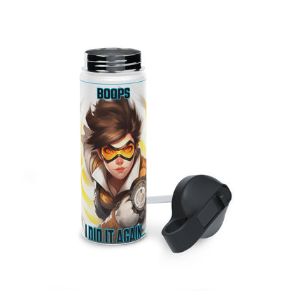 Goated Goods - Overwatch - Boops! I did it again  - Stainless Steel Water Bottle, Standard Lid