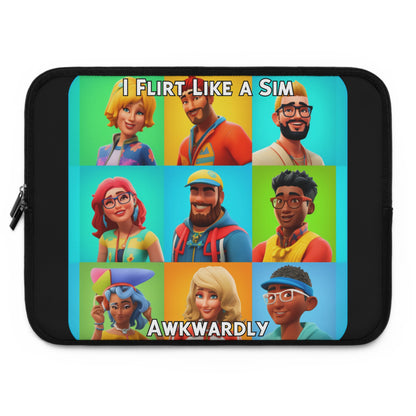 Goated Goods - The Sims - I Flirt Like a Sim Awkwardly  - Laptop Sleeve