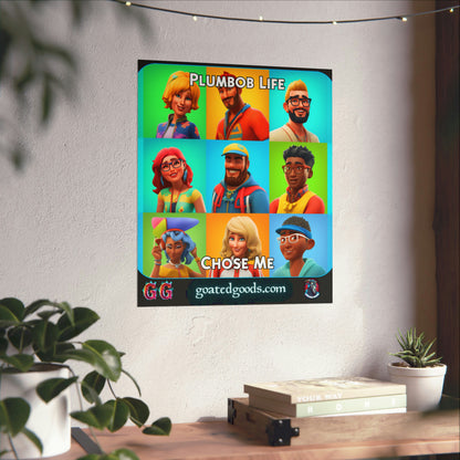 Goated Goods - The Sims - Plumbob Life Chose Me  - Matte Vertical Poster