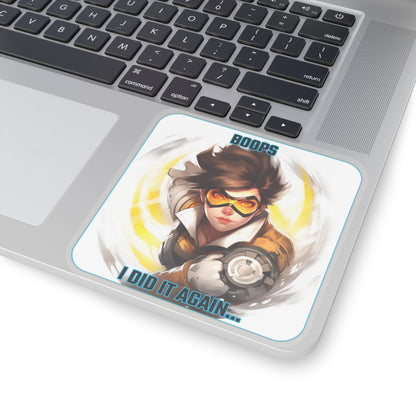 Goated Goods - Overwatch - Boops! I did it again  - Kiss-Cut Transparent Sticker