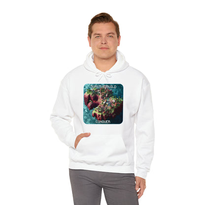 Goated Goods - Minecraft - Survive, Build, Conquer  - Unisex Hoodie