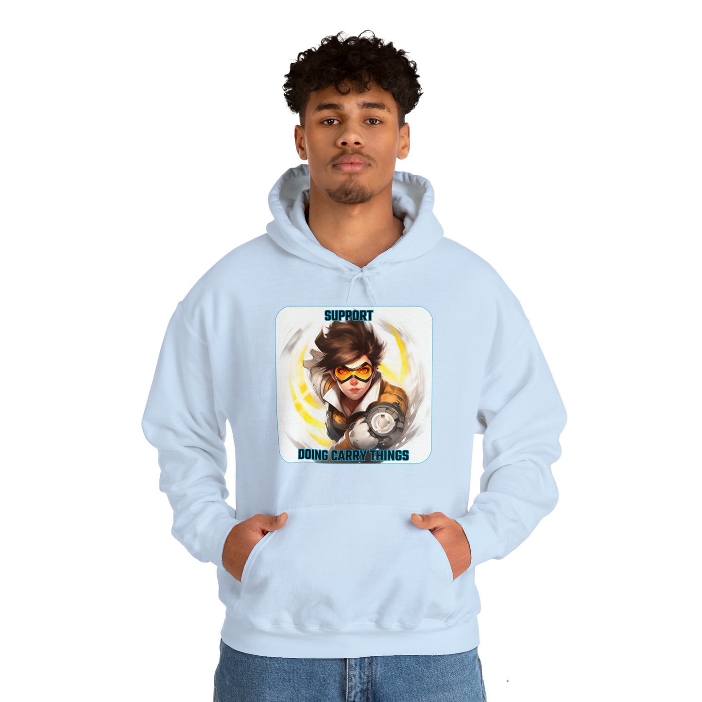 Goated Goods - Overwatch - Support doing Carry Things  - Unisex Hoodie