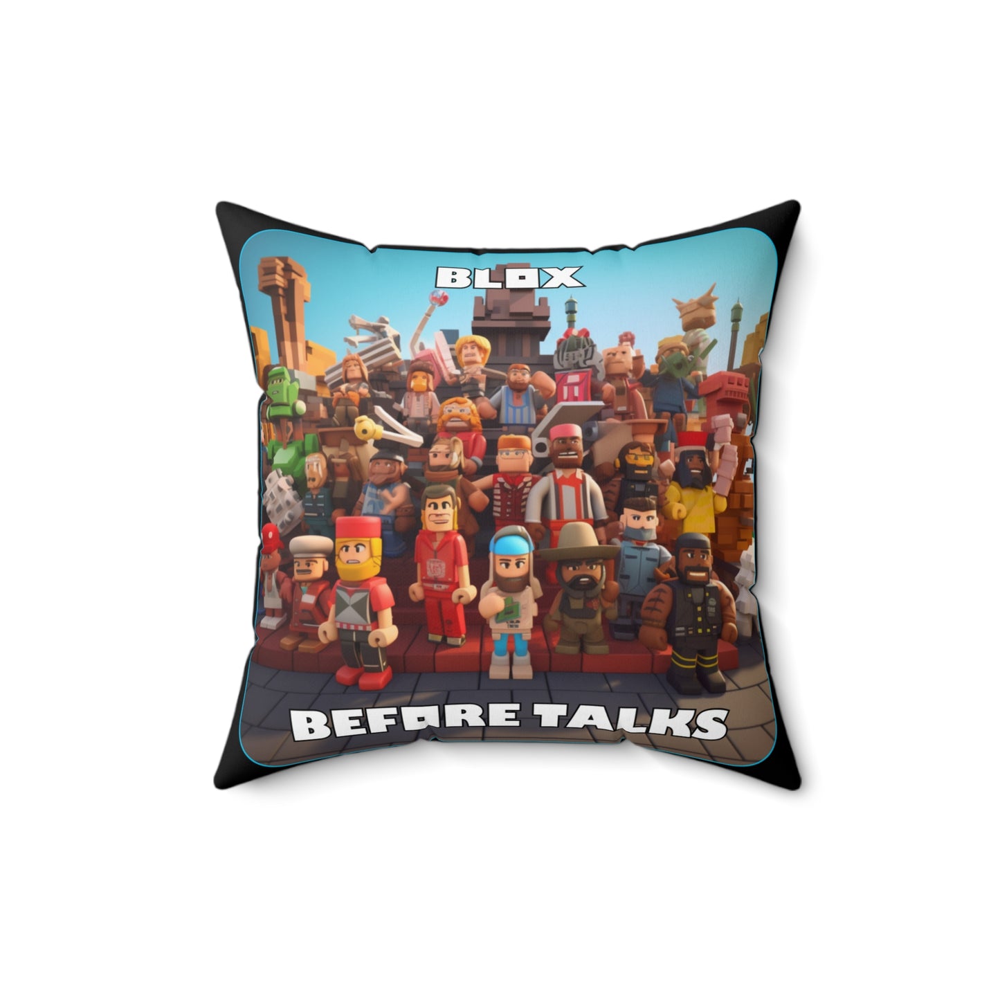 Goated Goods - Roblox - Blox Before Talks  - Square Pillow