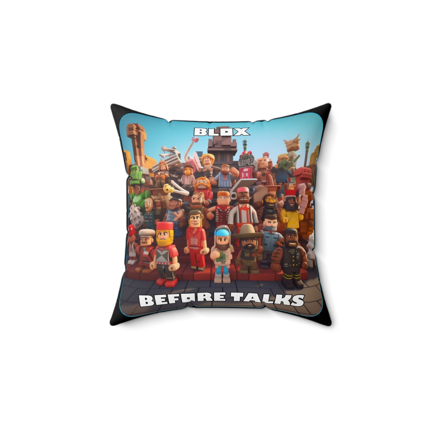 Goated Goods - Roblox - Blox Before Talks  - Square Pillow