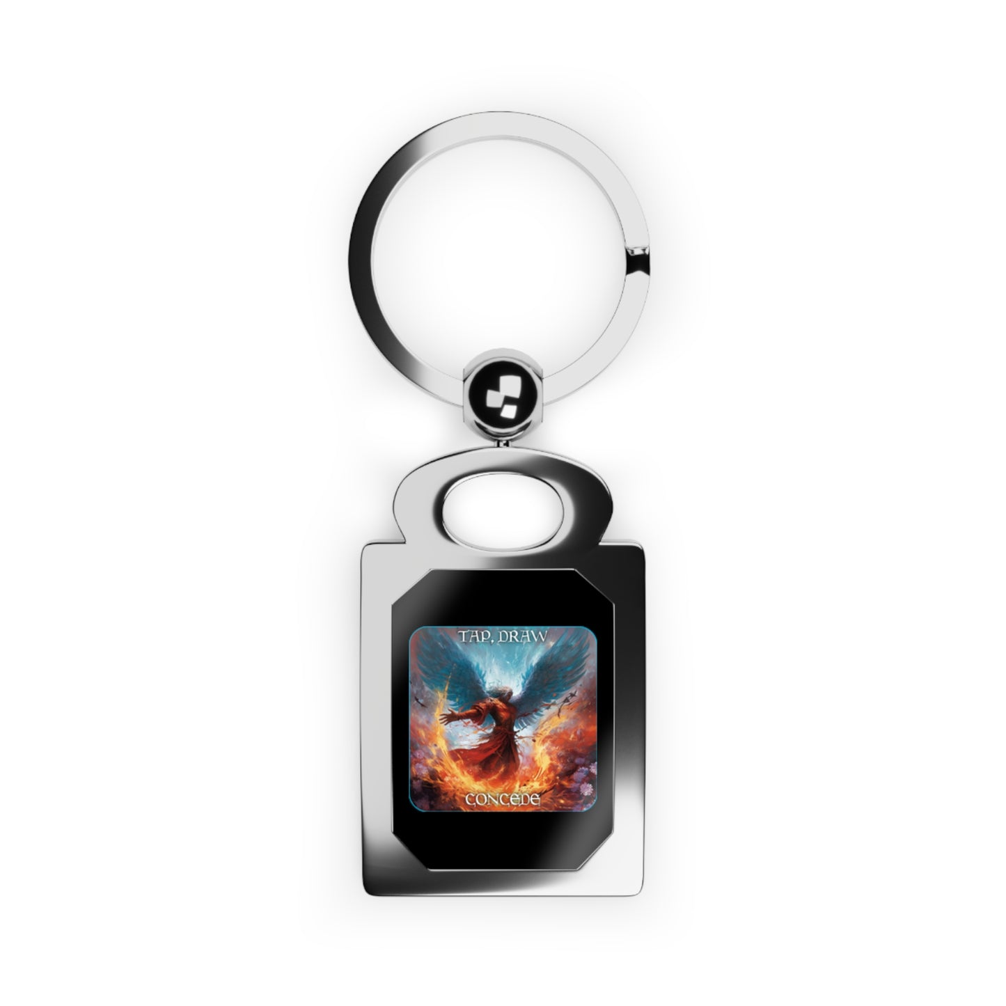 Goated Goods - Magic The Gathering - Tap, Draw, Concede  - Silver Keychain