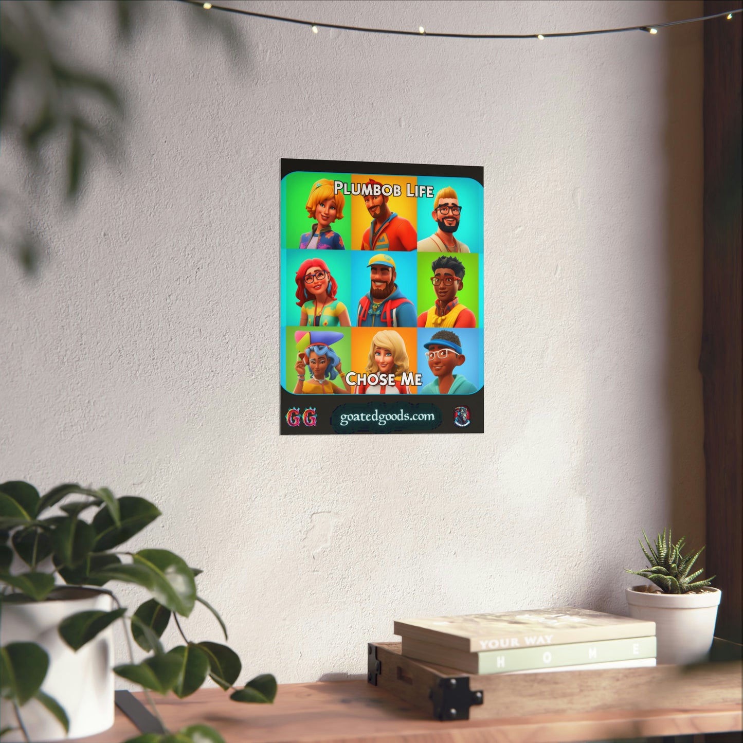 Goated Goods - The Sims - Plumbob Life Chose Me  - Matte Vertical Poster