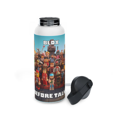 Goated Goods - Roblox - Blox Before Talks  - Stainless Steel Water Bottle, Standard Lid