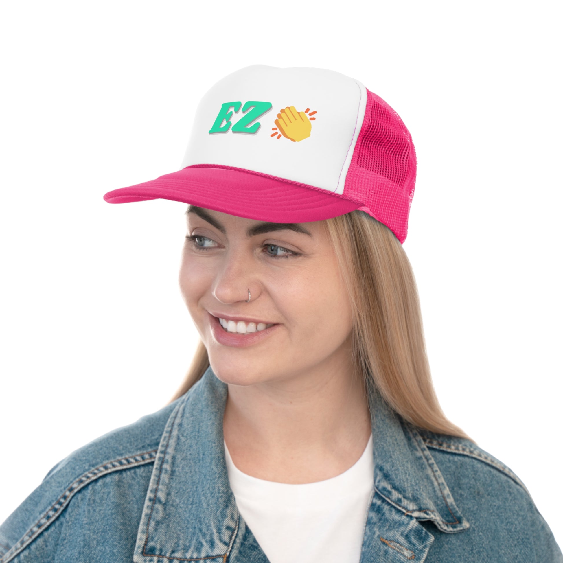 Goated Goods - All Gamers - EZ Clap - Trucker Hat - Pink - One size