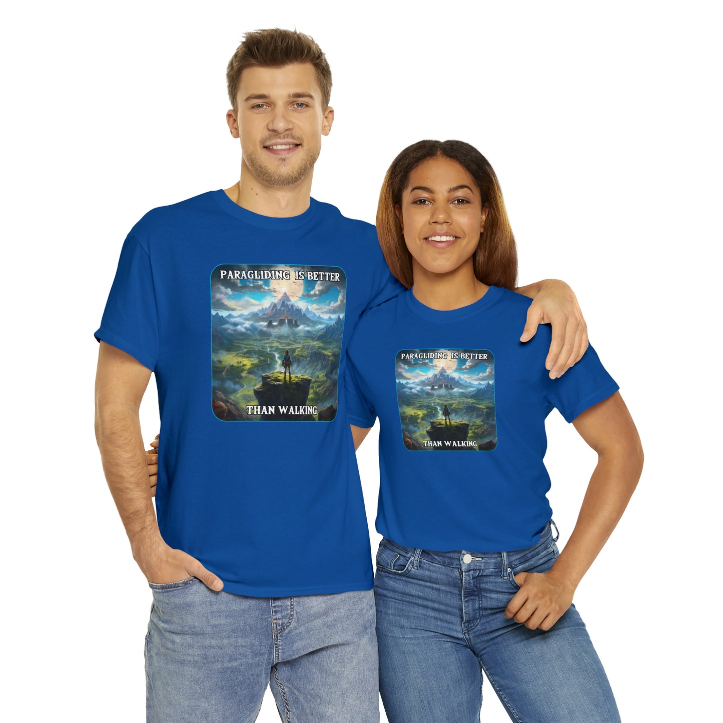 Goated Goods - Link - Paragliding is better than Walking  - Unisex T-shirt