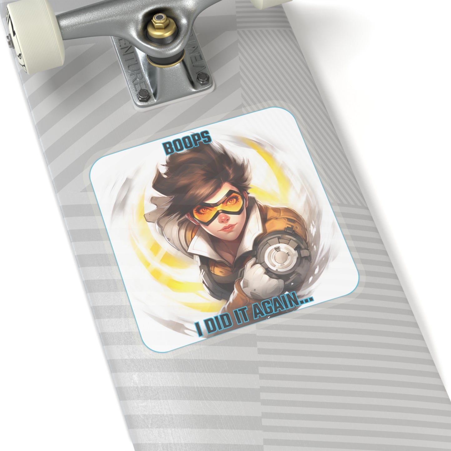 Goated Goods - Overwatch - Boops! I did it again  - Kiss-Cut Transparent Sticker