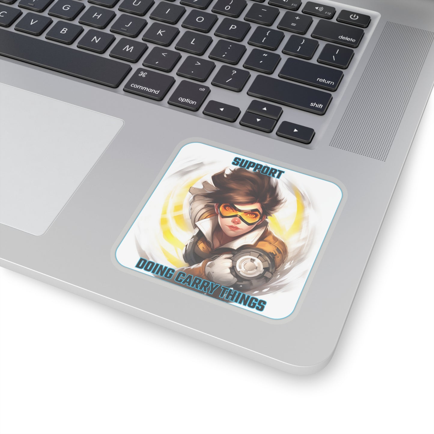 Goated Goods - Overwatch - Support doing Carry Things  - Kiss-Cut Transparent Sticker