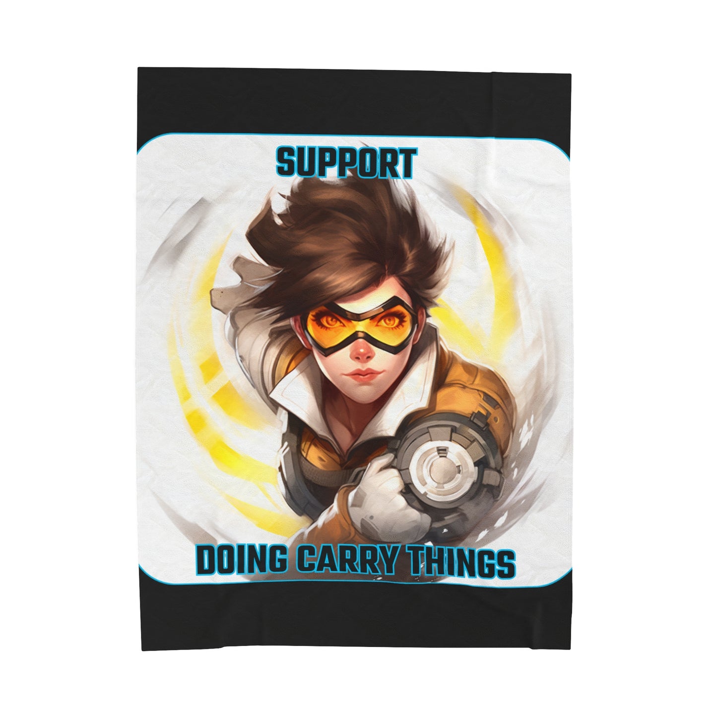 Goated Goods - Overwatch - Support doing Carry Things  - Velveteen Plush Blanket