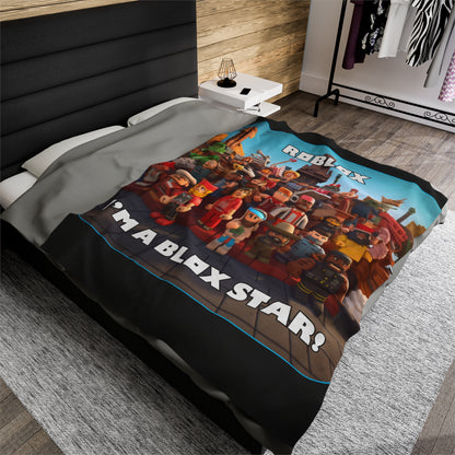 Goated Goods - Roblox - I'm a Blox Star  - Velveteen Plush Blanket