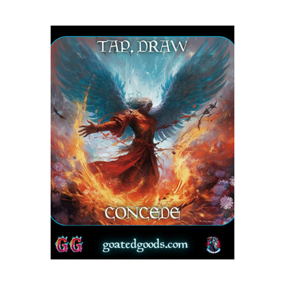 Goated Goods - Magic The Gathering - Tap, Draw, Concede  - Matte Vertical Poster