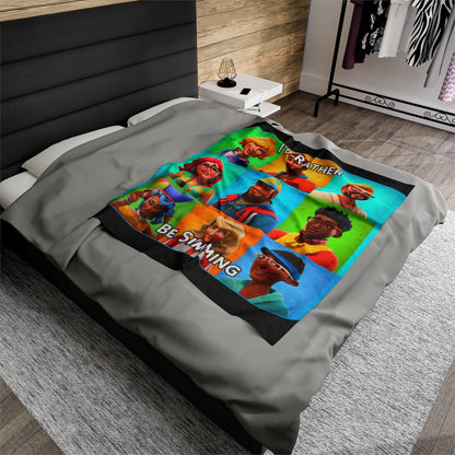 Goated Goods - The Sims - I'd Rather Be Simming  - Velveteen Plush Blanket