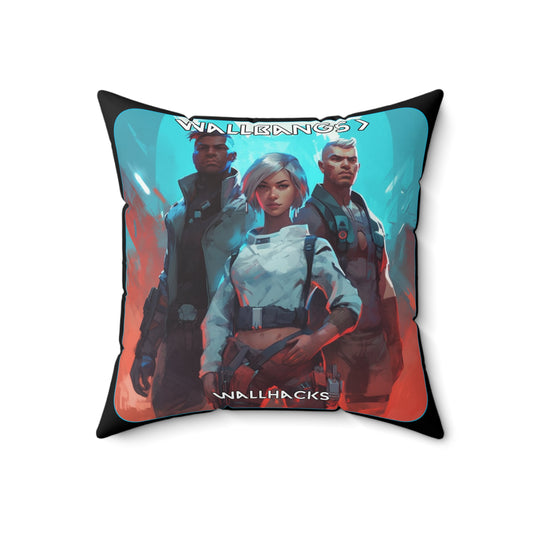 Goated Goods - Valorant - Wallbangs  Wallhacks  - Square Pillow