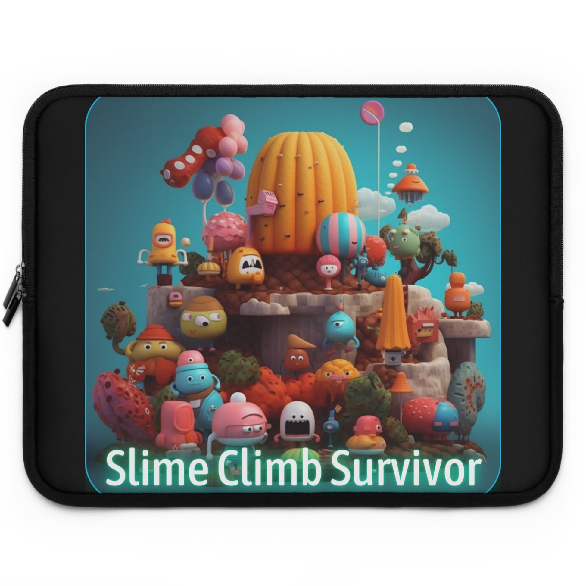 Goated Goods - Fall Guys - Slime Climb Survivor - Laptop Sleeve - Black - 17"