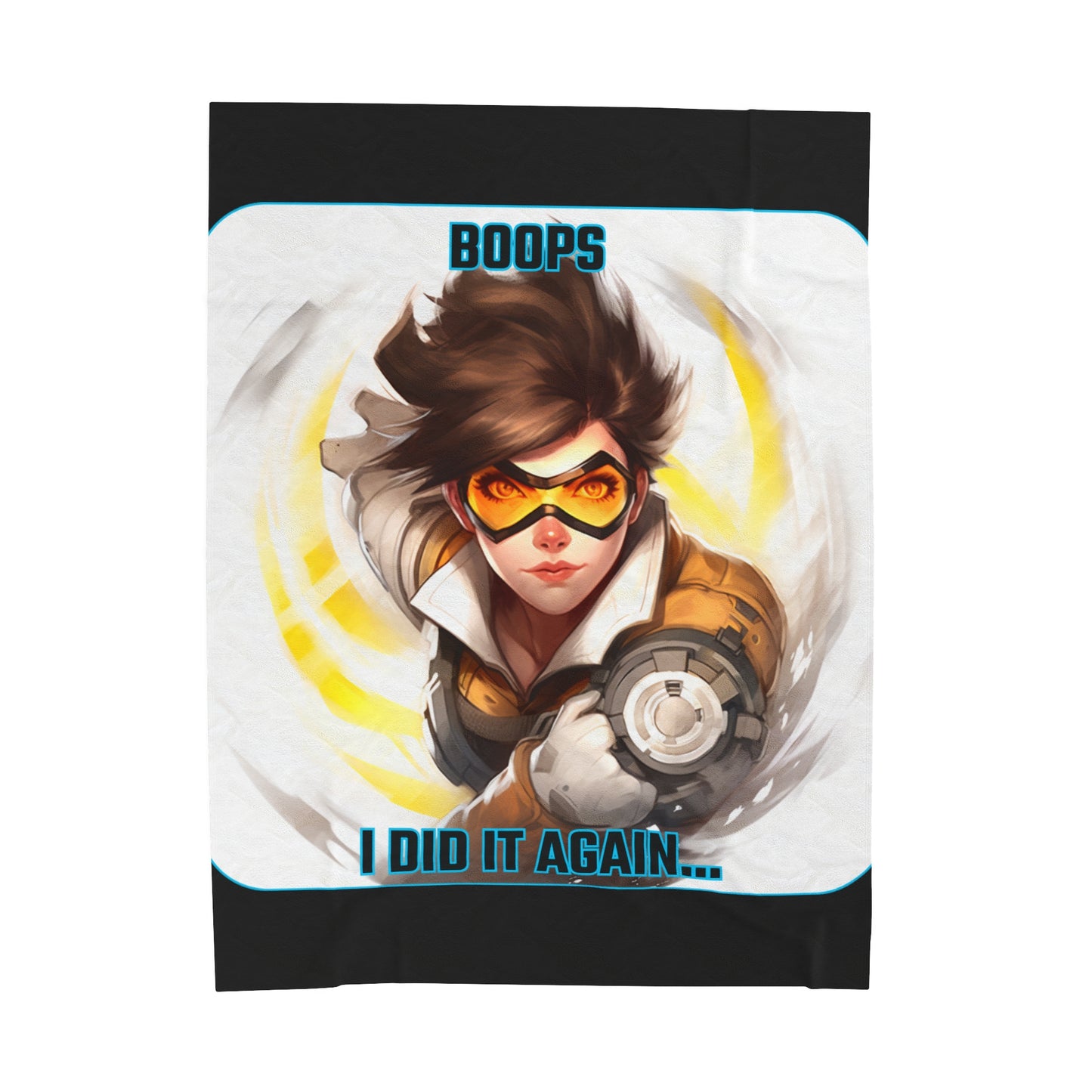 Goated Goods - Overwatch - Boops! I did it again  - Velveteen Plush Blanket