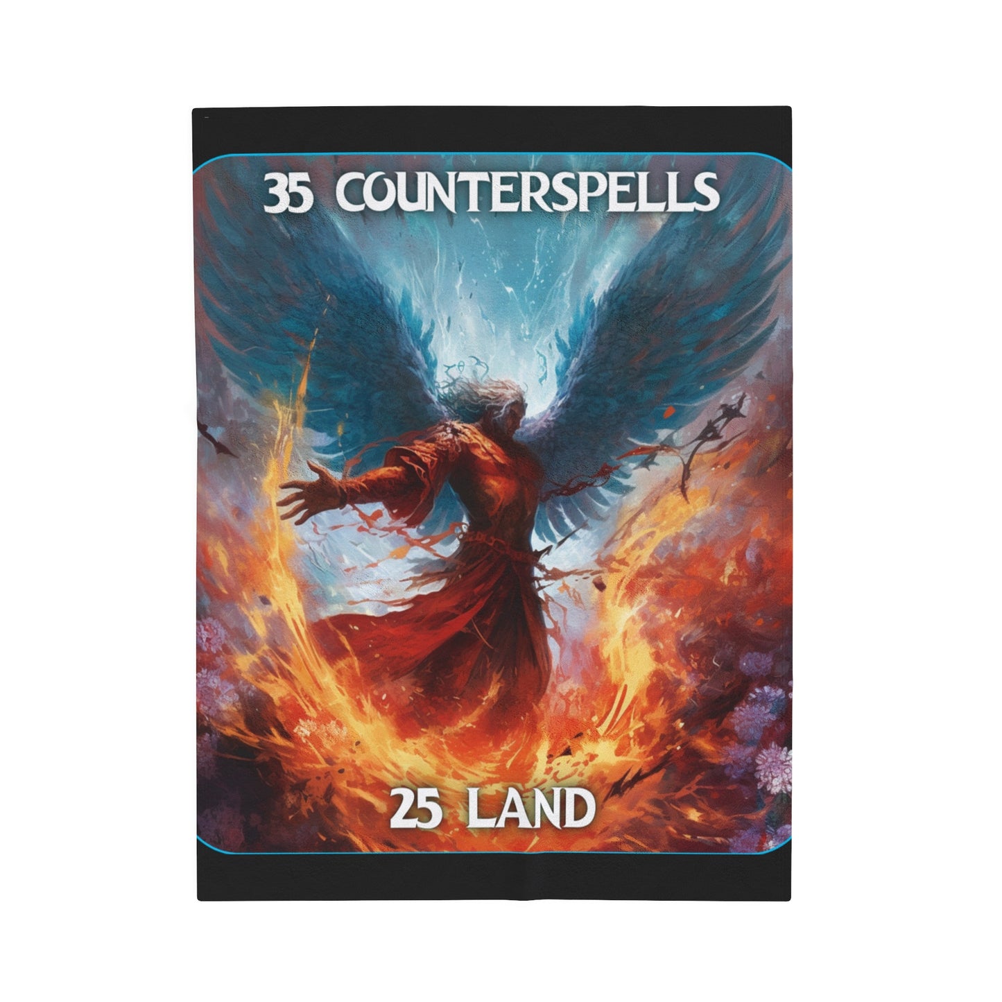 Goated Goods - Magic The Gathering - 35 Counterspells 25 land  - Velveteen Plush Blanket