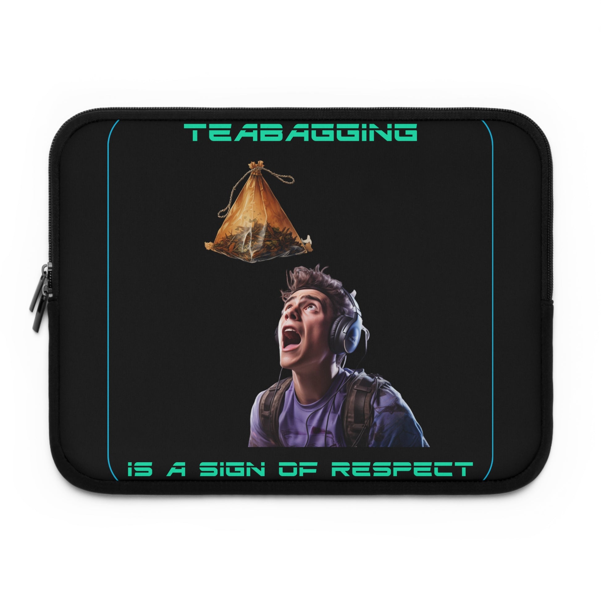 Goated Goods - All Gamers - Teabagging respect - Laptop Sleeve - Black - 13"