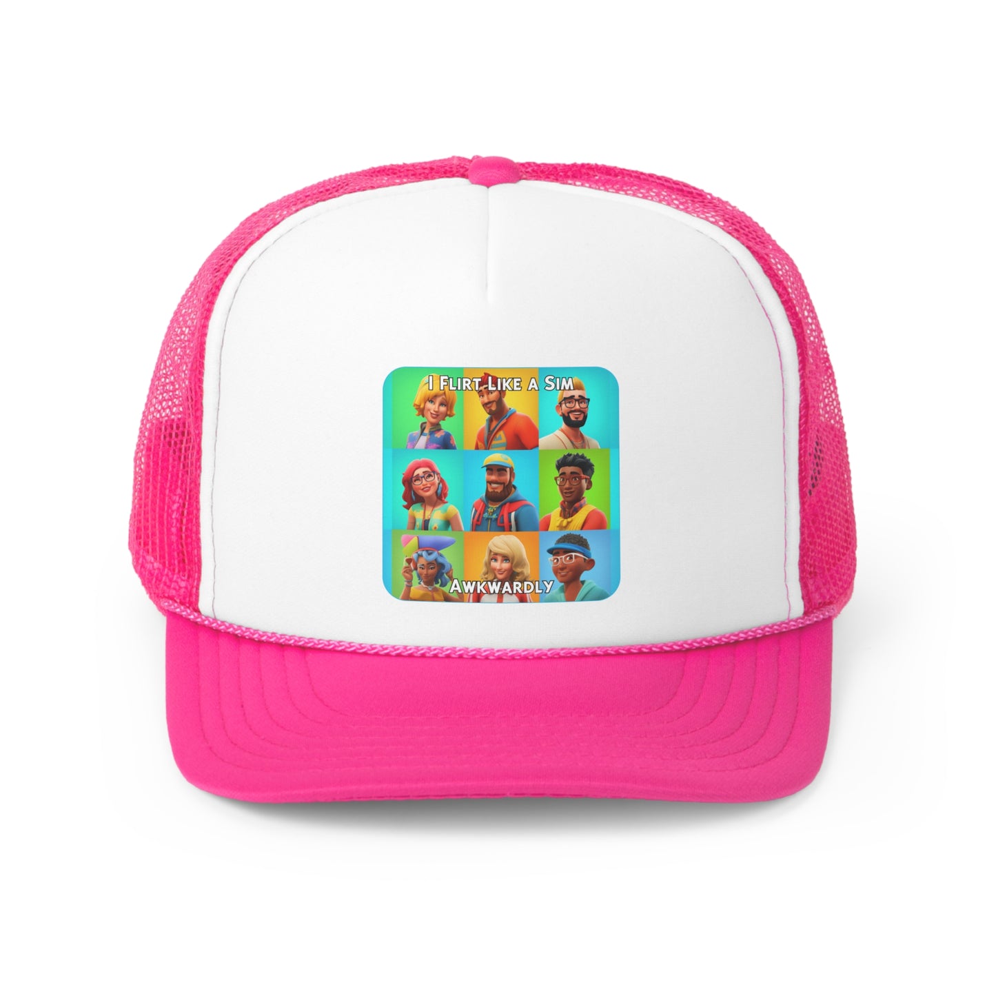 Goated Goods - The Sims - I Flirt Like a Sim Awkwardly  - Trucker Hat