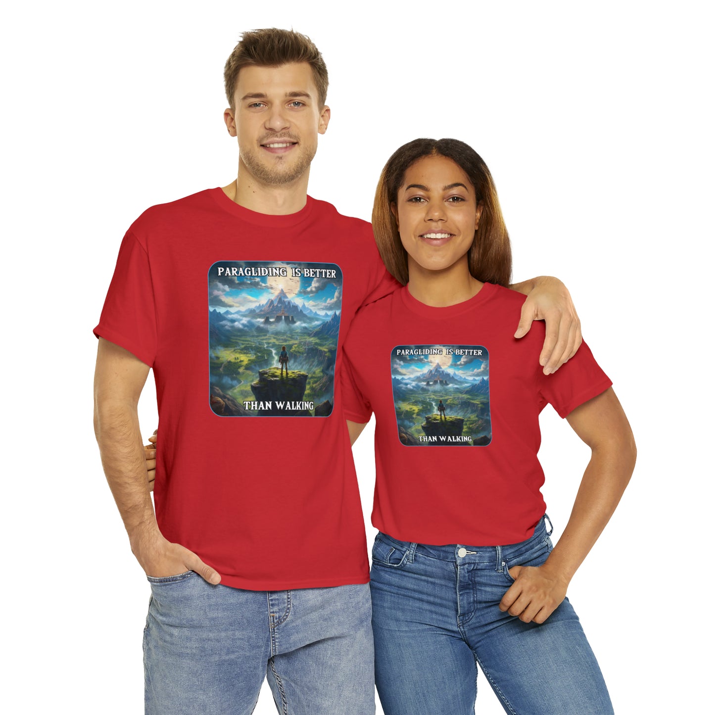 Goated Goods - Link - Paragliding is better than Walking  - Unisex T-shirt